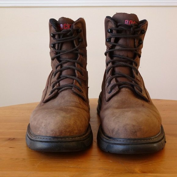 Rocky Boot Ironclad LT Mens Size 12W Wide Waterproof RKK0177 Leather Work Boots - Picture 7 of 11